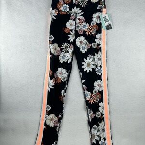 DSG Kids Floral Leggings - Black, White, and Orange